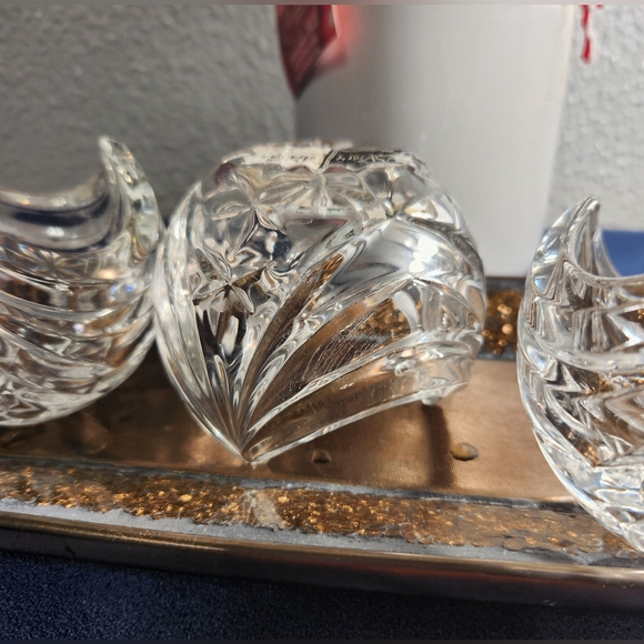 Mikasa Vintage Crystal Candle Holders Elegant Accents (Set Of 3)